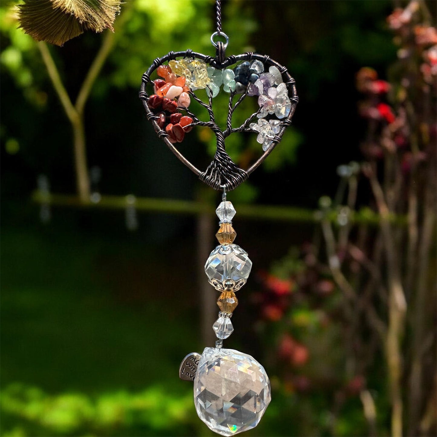 Heart Shaped Gemstone Tree