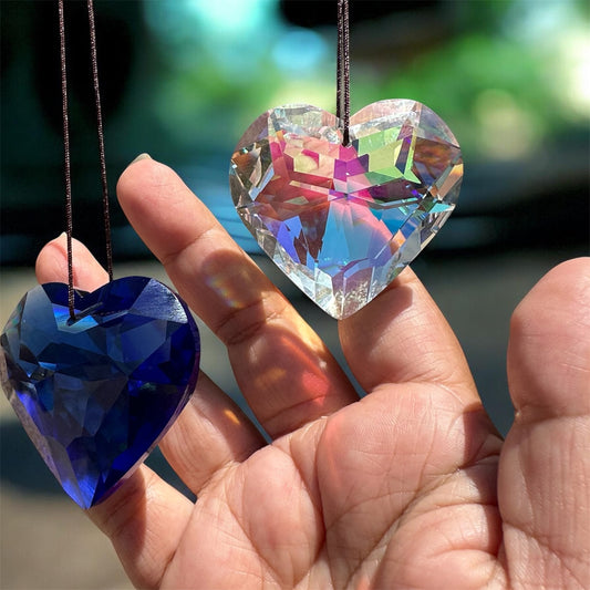 Heart Crystal Suncatchers