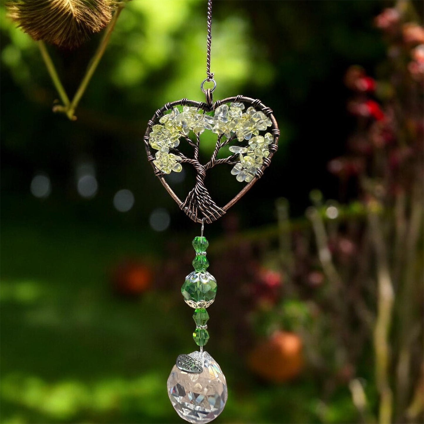 Heart Shaped Gemstone Tree